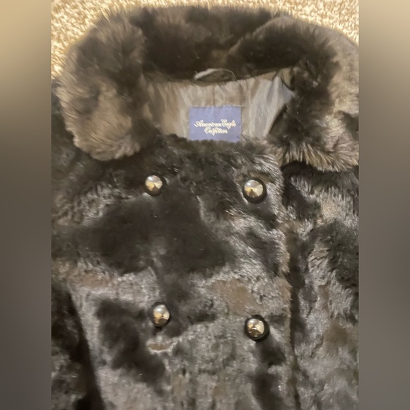 Faux fur cropped coat | American Eagle Outfitters Jackets & Coats | - Picture 3 of 7